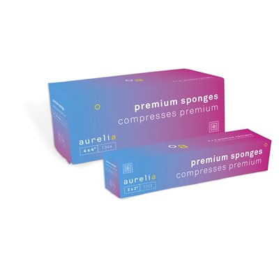 AURELIA PREMIUM COMPRESSES (GAUZE) 2" X 2" 200 x 25